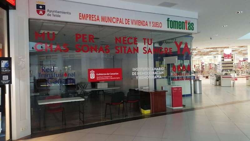 Imagen del punto temporal de extracción de sangre en Alcampo Telde / TA